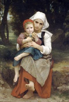 William-Adolphe Bouguereau : Breton Brother and Sister
